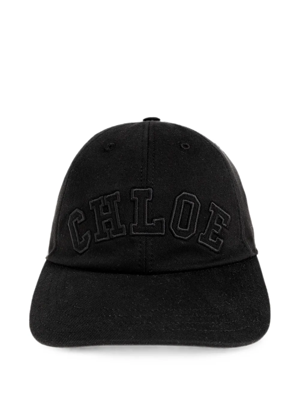 Chloé logo-embroidered cap - Nero