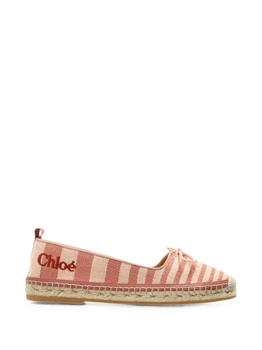 Chloé Isla striped espadrille sneakers Beige