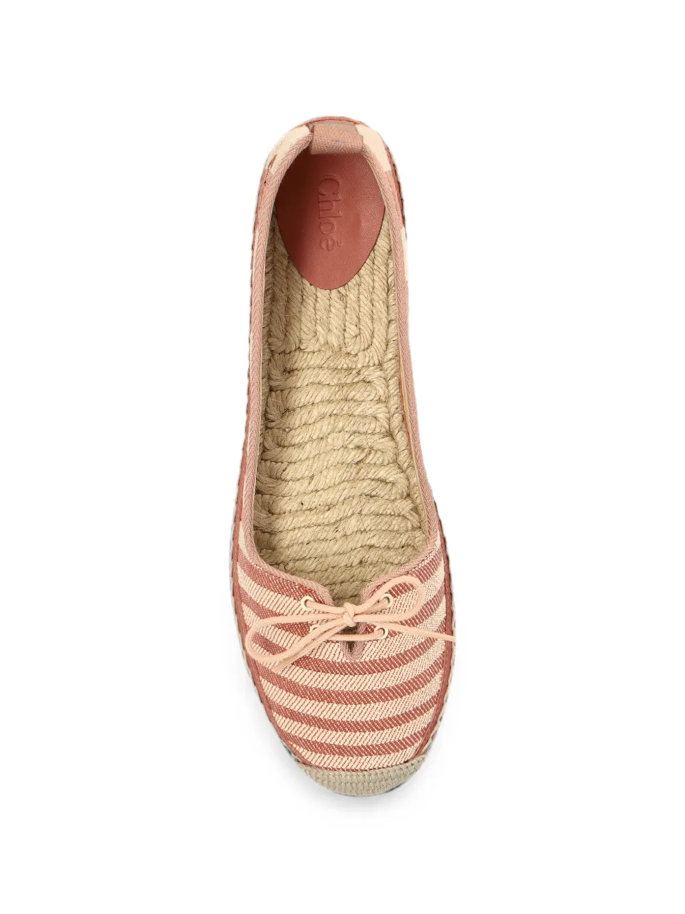 Chloé Isla striped espadrille sneakers Beige