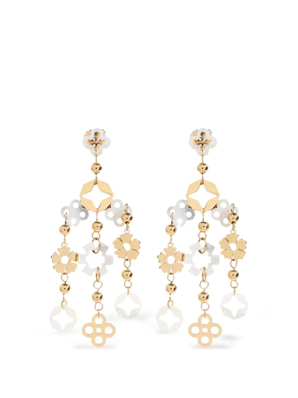Tory Burch Orecchini pendenti a fiore - Oro