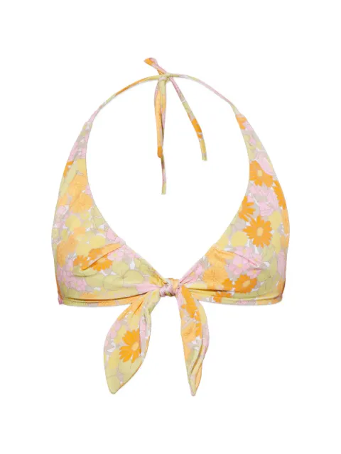 Chloé floral-print bikini top