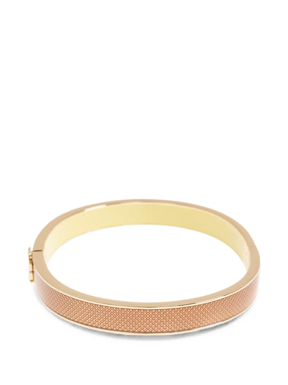  Tory Burch Double T Medium Textured Bangle - Rosa 