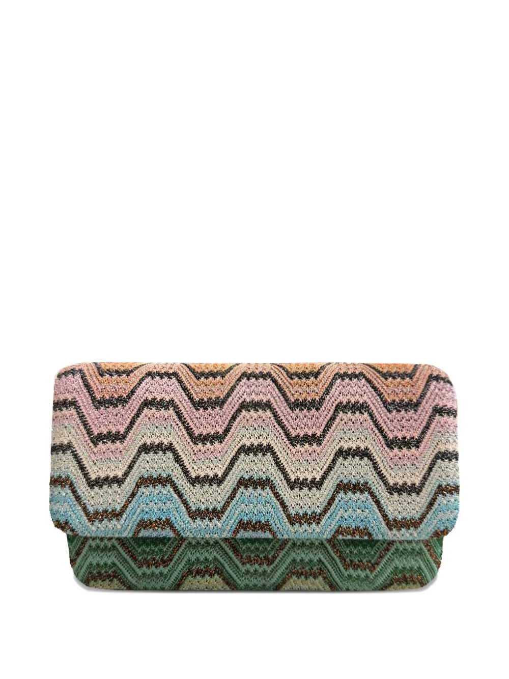 Missoni zigzag-knit wallet - Arancione