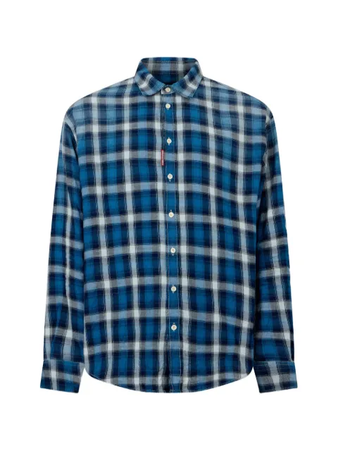 DSQUARED2 chemise classique à carreaux tombants