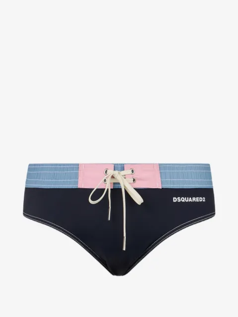 DSQUARED2 logo-print swim briefs