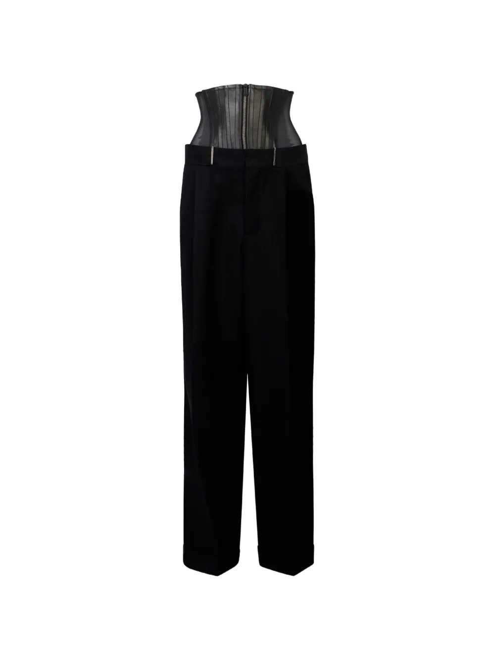 DSQUARED2 Tailored2 weite Hose mit Korsett - Schwarz