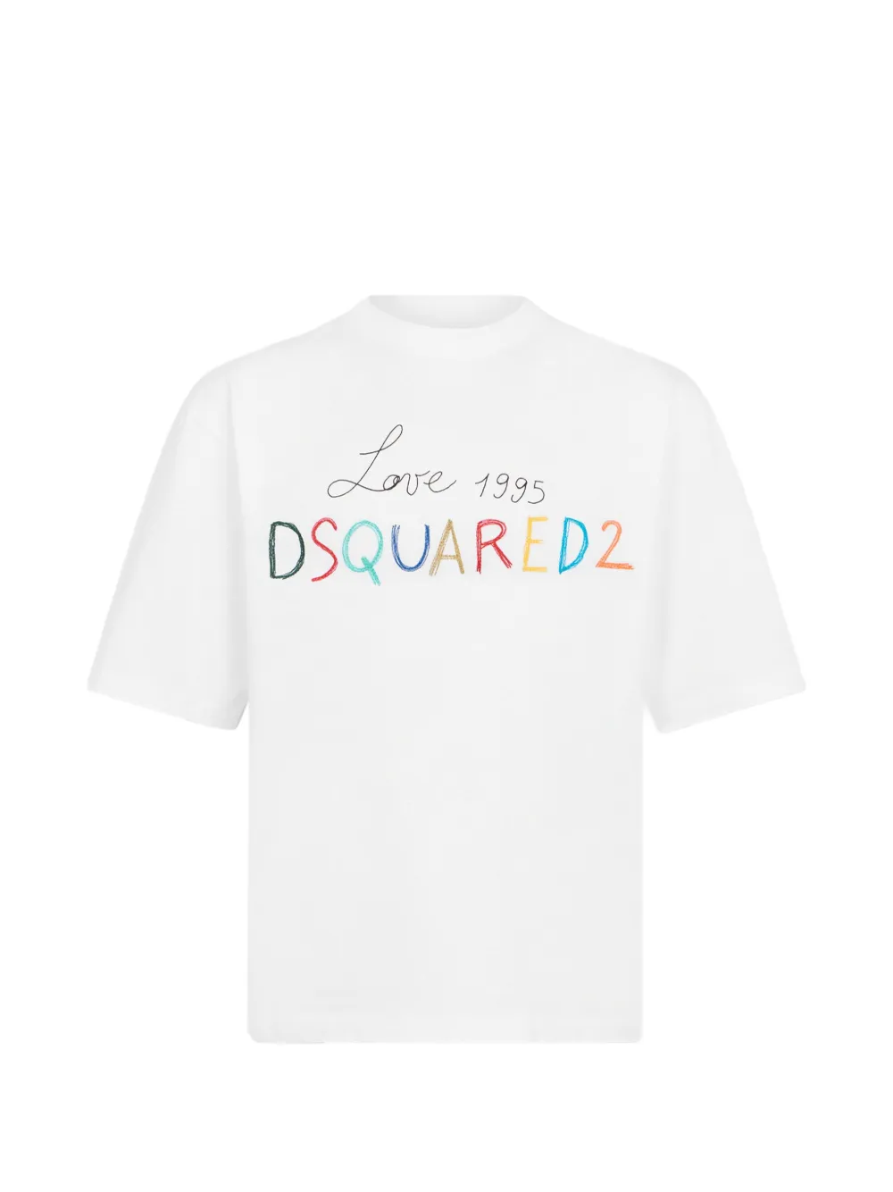 DSQUARED2 Besticktes 1995 T-Shirt - Weiß