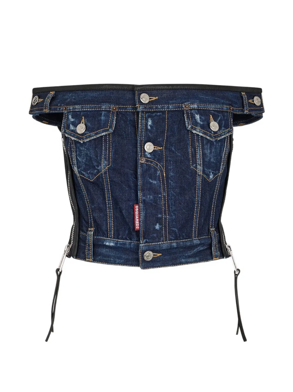 DSQUARED2 Top Upside Dark - Blu
