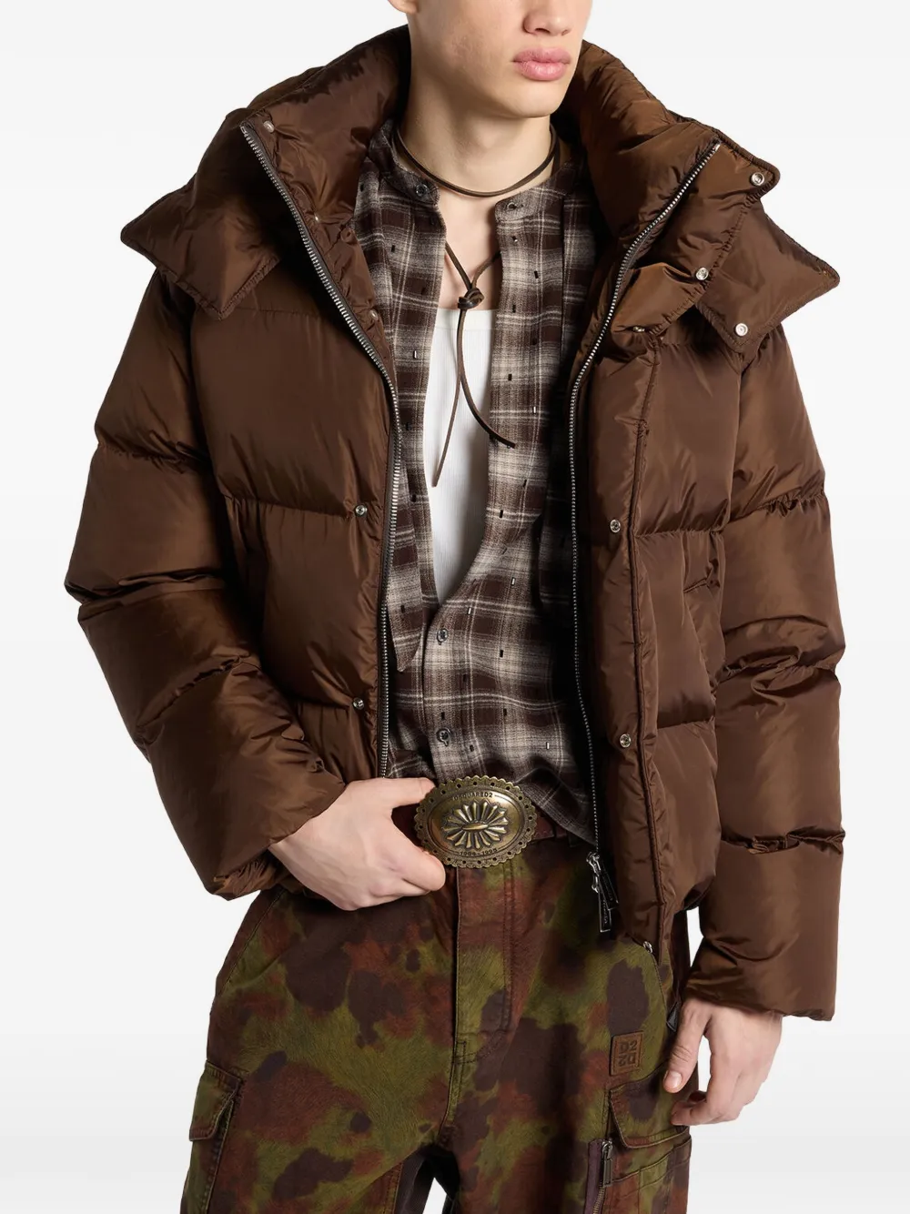 DSQUARED2 Gewatteerd jack Bruin