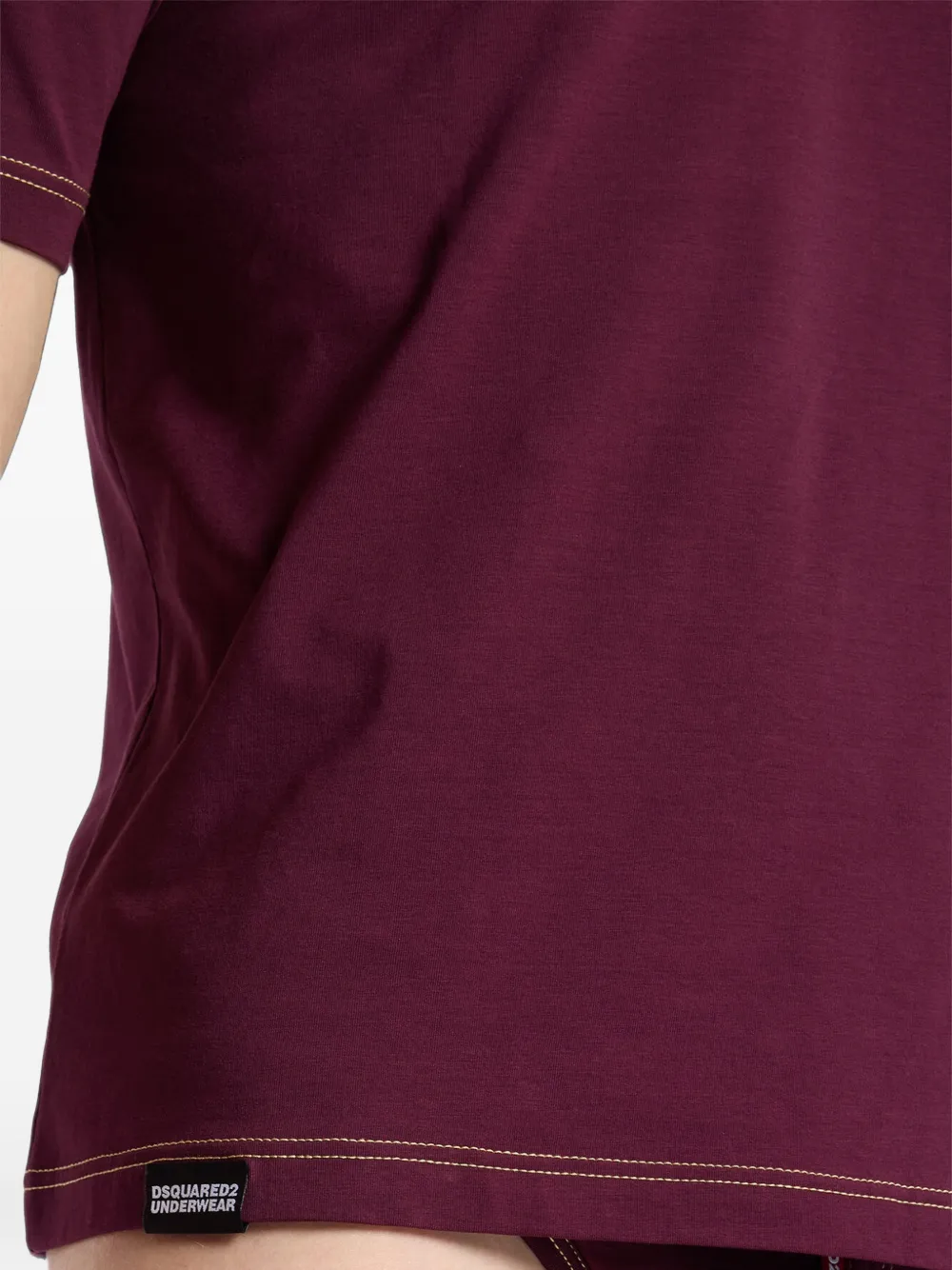 DSQUARED2 T-shirt met V-hals Rood
