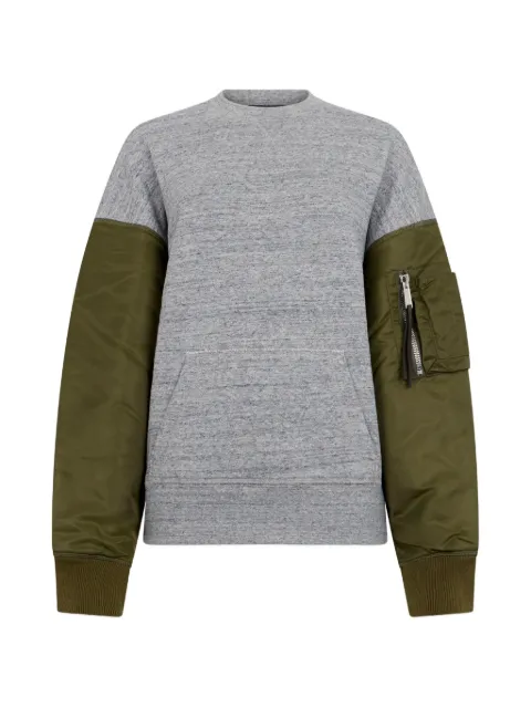 DSQUARED2 hybrid melange Field-fit crew-neck