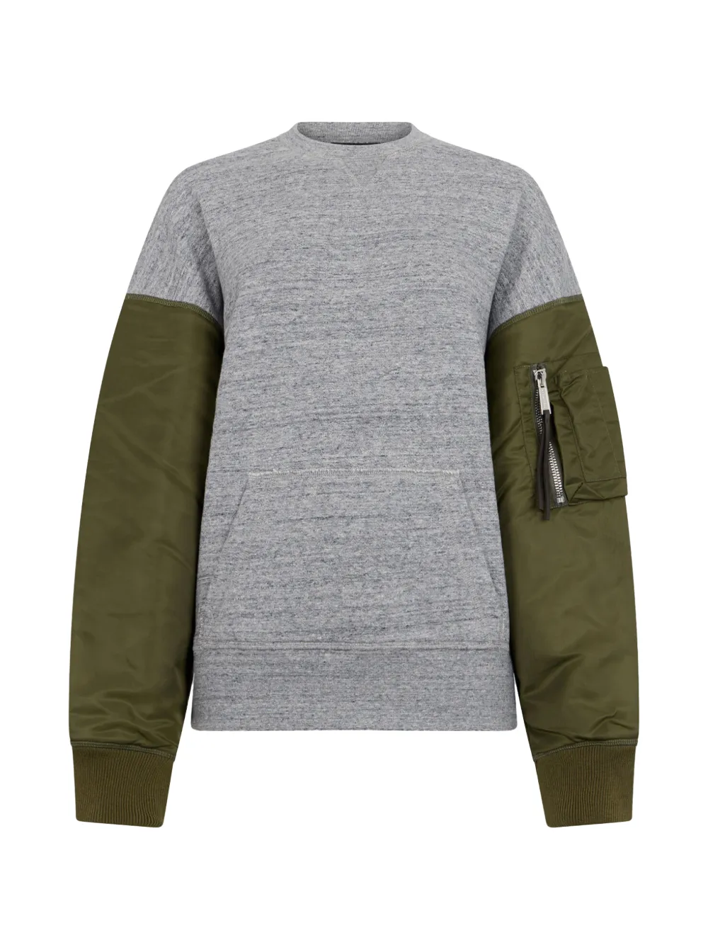 DSQUARED2 Maglione Hybrid Field Fit con effetto mélange - Grigio