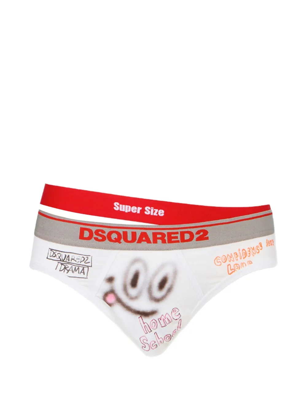 DSQUARED2 slips graffiti | blanc | Image 1