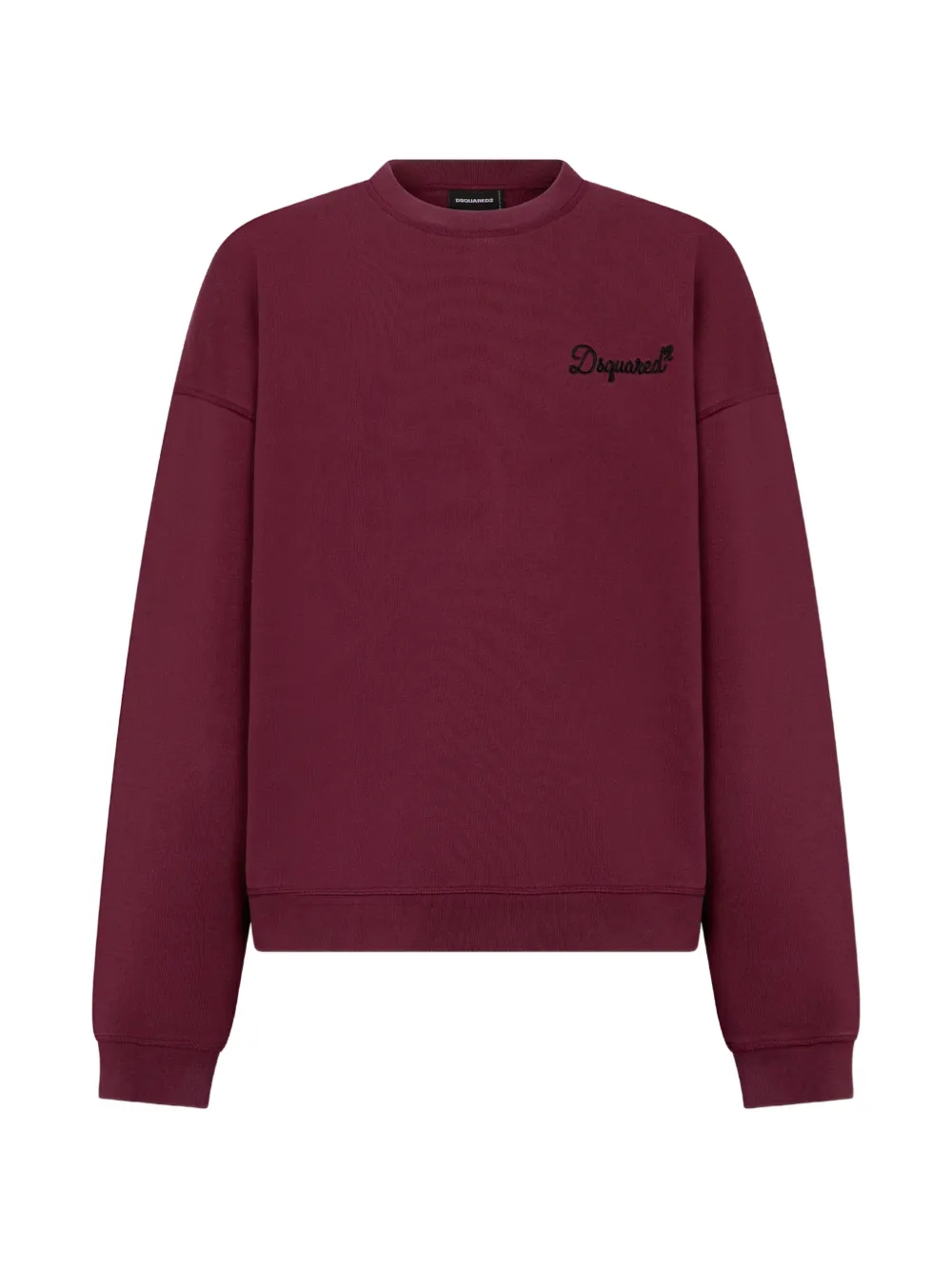 DSQUARED2 Felpa Signature girocollo Relax Fit - Rosso