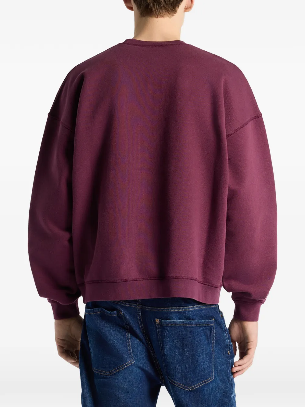 DSQUARED2 Signature ruimvallende sweater met ronde hals Rood