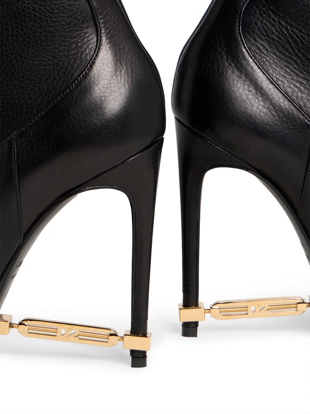 DSQUARED2 Enkellaarzen met metalen detail Zwart