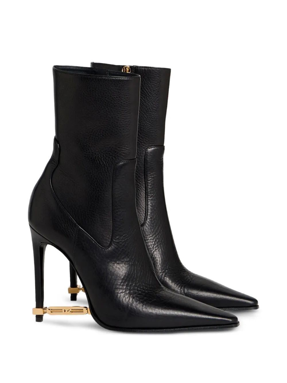 DSQUARED2 Enkellaarzen met metalen detail Zwart