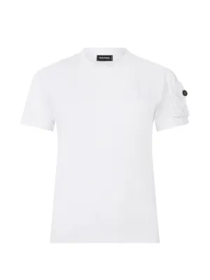 Noir Kei Ninomiya x Comme Des Garçons star-detail T-shirt | White