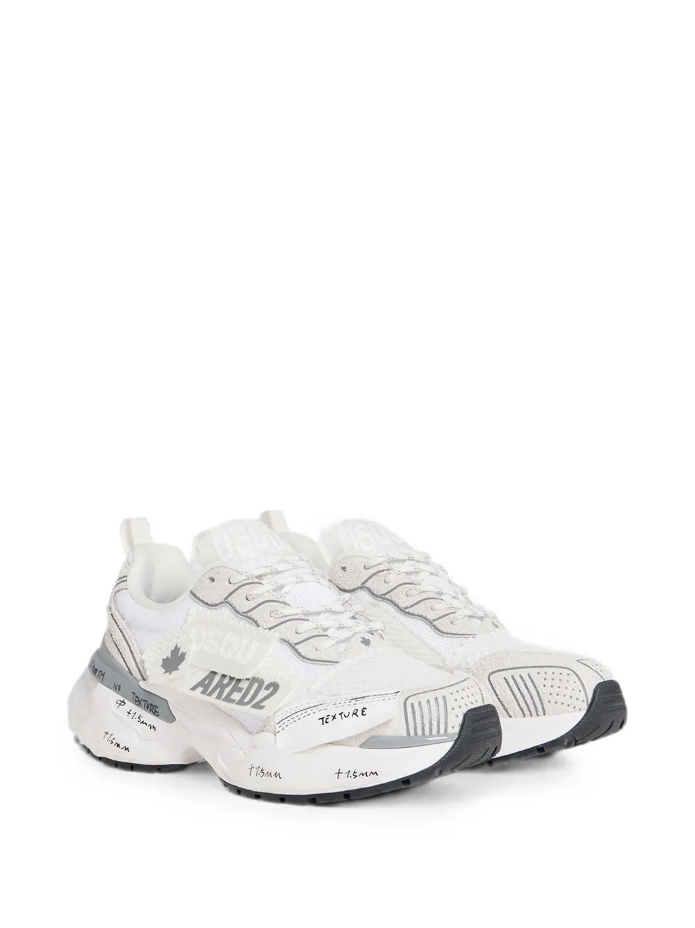 DSQUARED2 Faster sneakers Wit