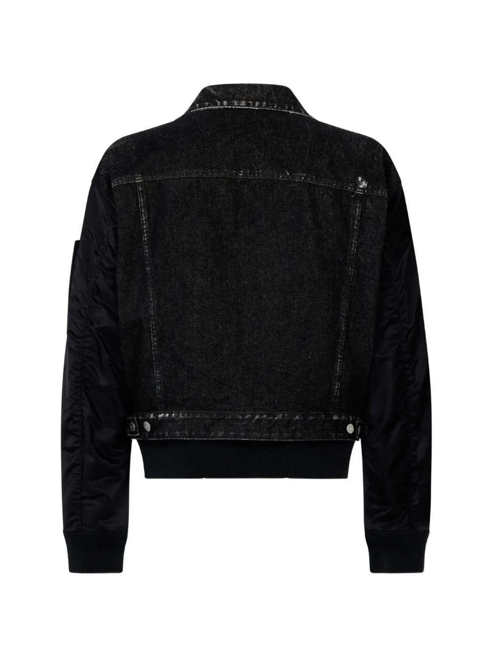 DSQUARED2 Hybrid denim pilotenjack Zwart