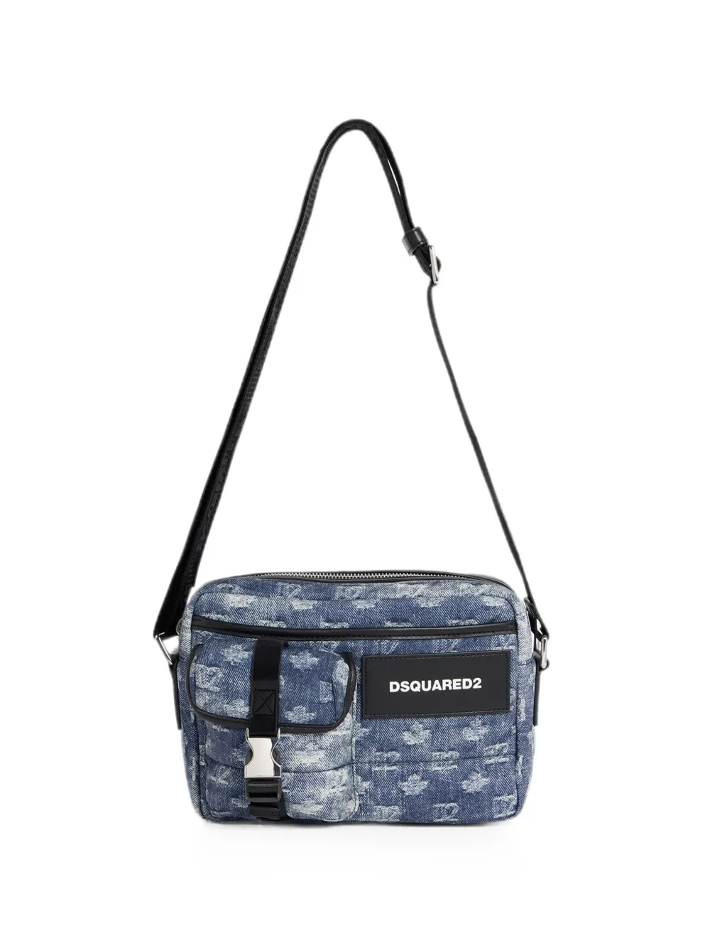 DSQUARED2 Borsa a tracolla con monogramma D2 - Blu