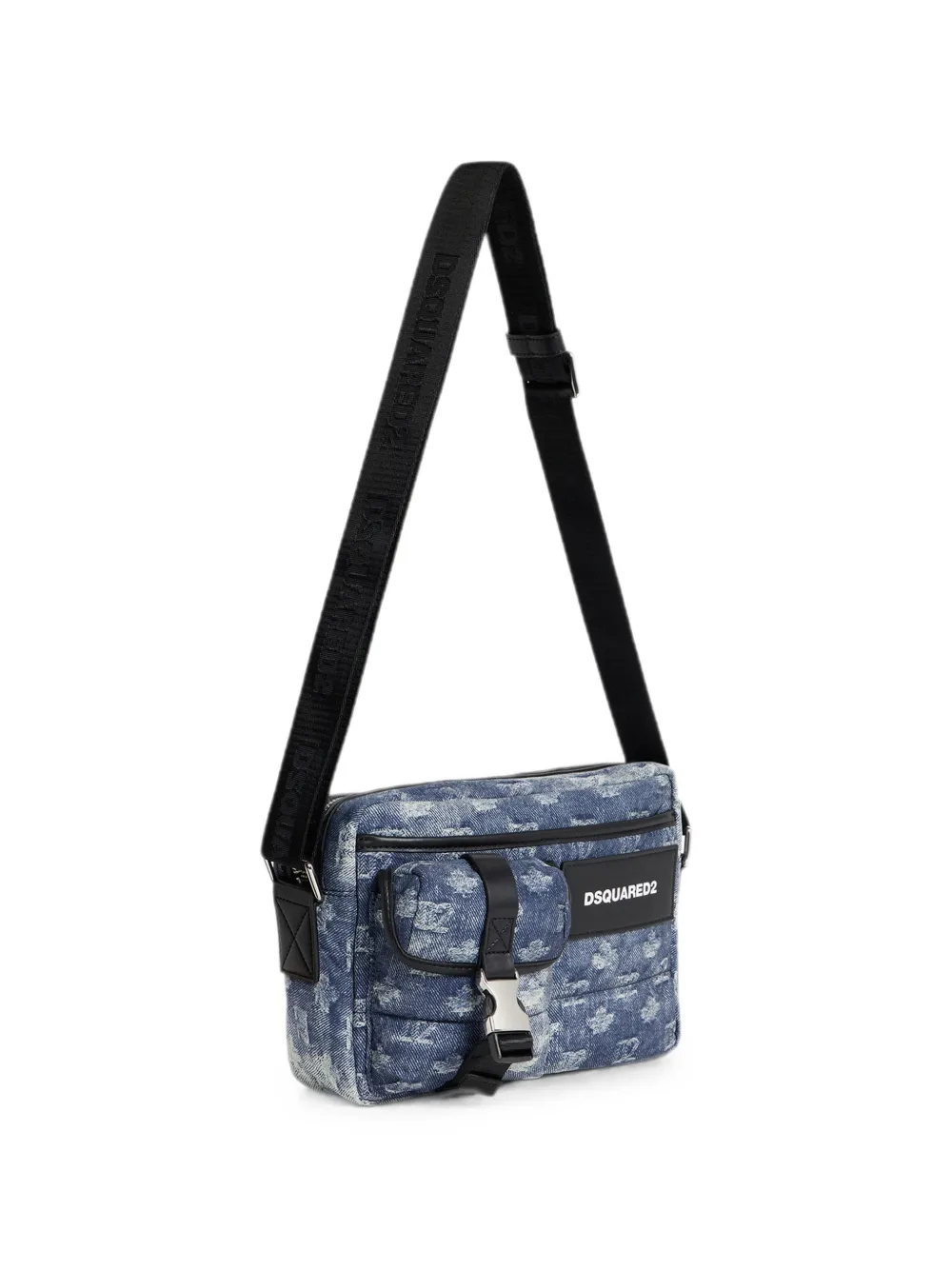 DSQUARED2 D2 Monogram crossbodytas Blauw