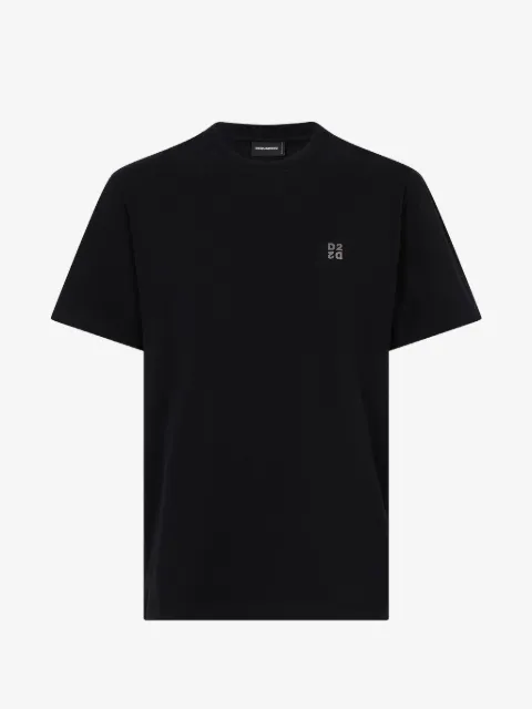 DSQUARED2 t-shirt en métal D2 Upside Down coupe régulière
