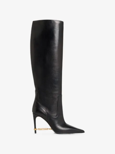 DSQUARED2 metal bar heeled boots