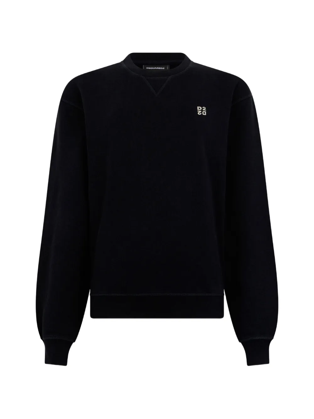 Dsquared2 Metal D2 Upside Down Cool Fit Crew Neck Sweatshirt In Black