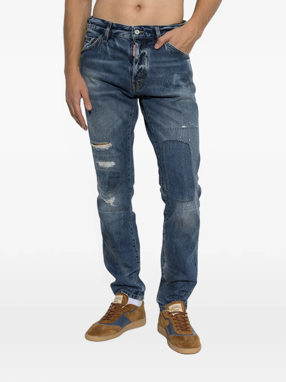 DSQUARED2 Teddy jeans Blauw