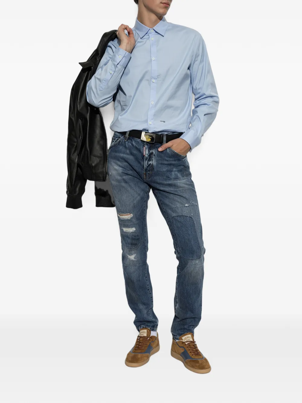 DSQUARED2 Teddy jeans Blauw
