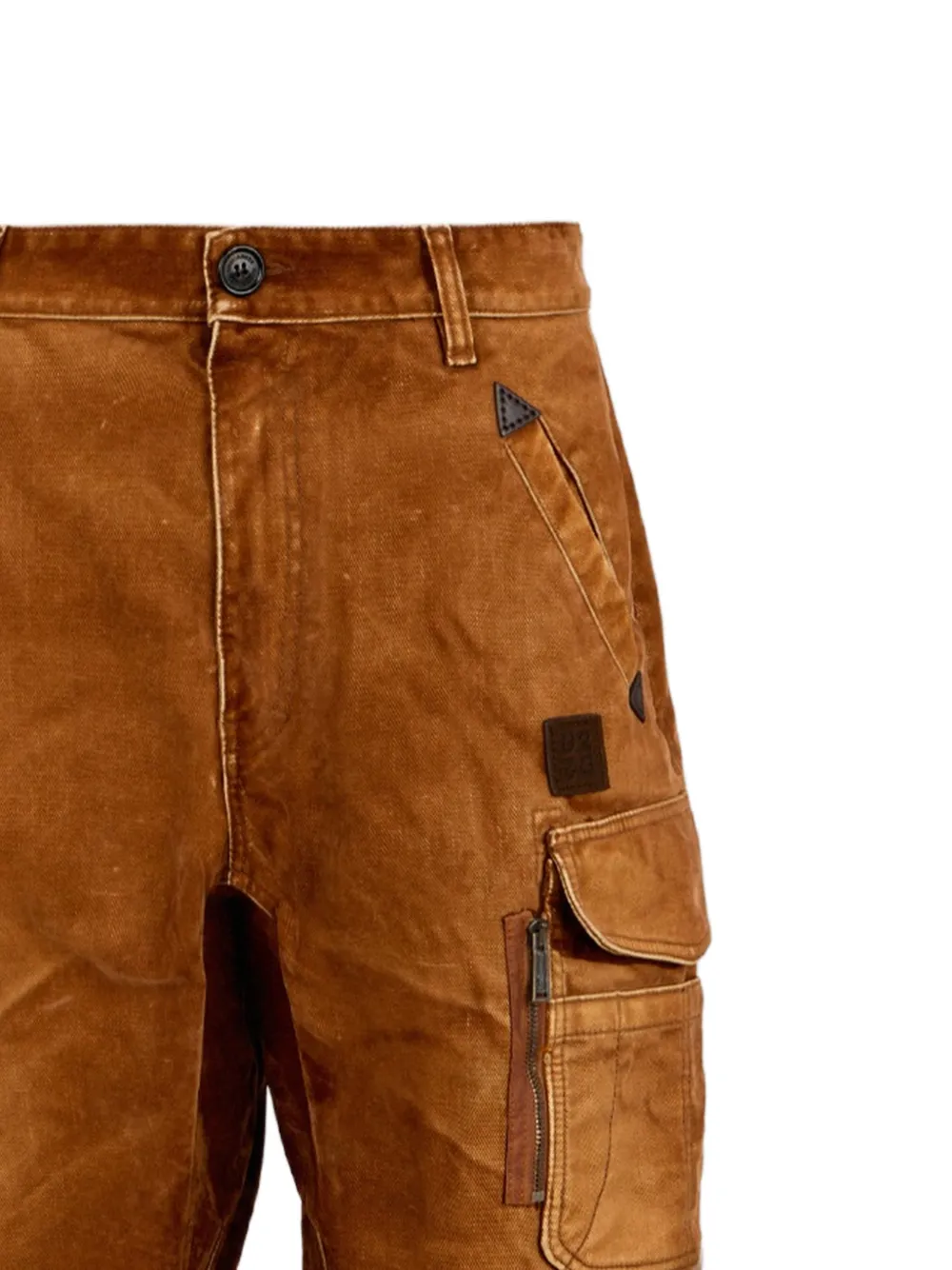 DSQUARED2 Carpenter2 verweerde suède broek Bruin