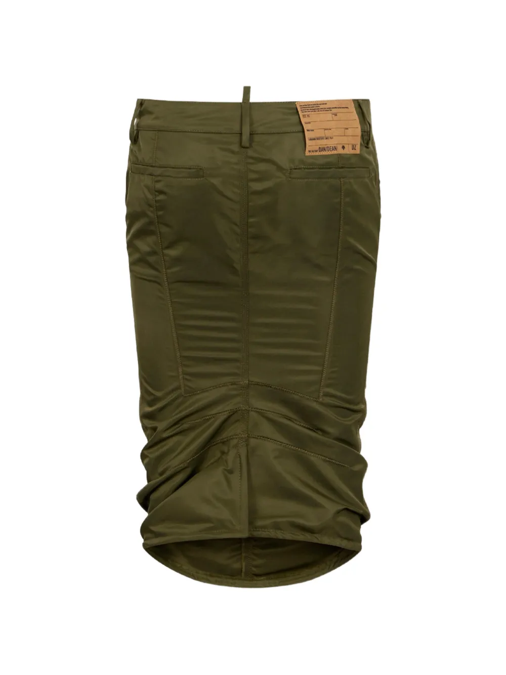 DSQUARED2 Rok met ruches Groen