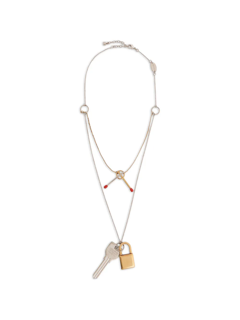 DSQUARED2 D2 charmante Halskette - Silber