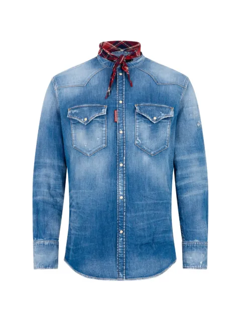 DSQUARED2 medium wash canadian shirt