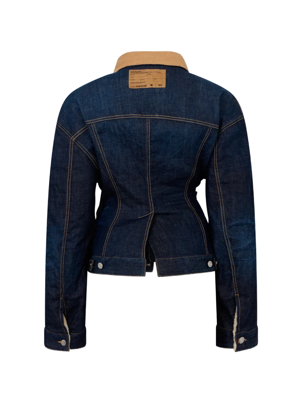 DSQUARED2 Gewikkeld oversized denim jack Blauw