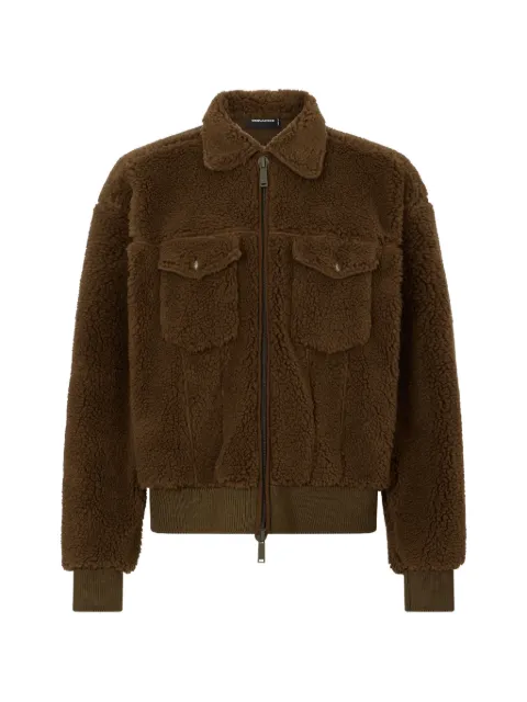 DSQUARED2 teddy oversized jean jacket