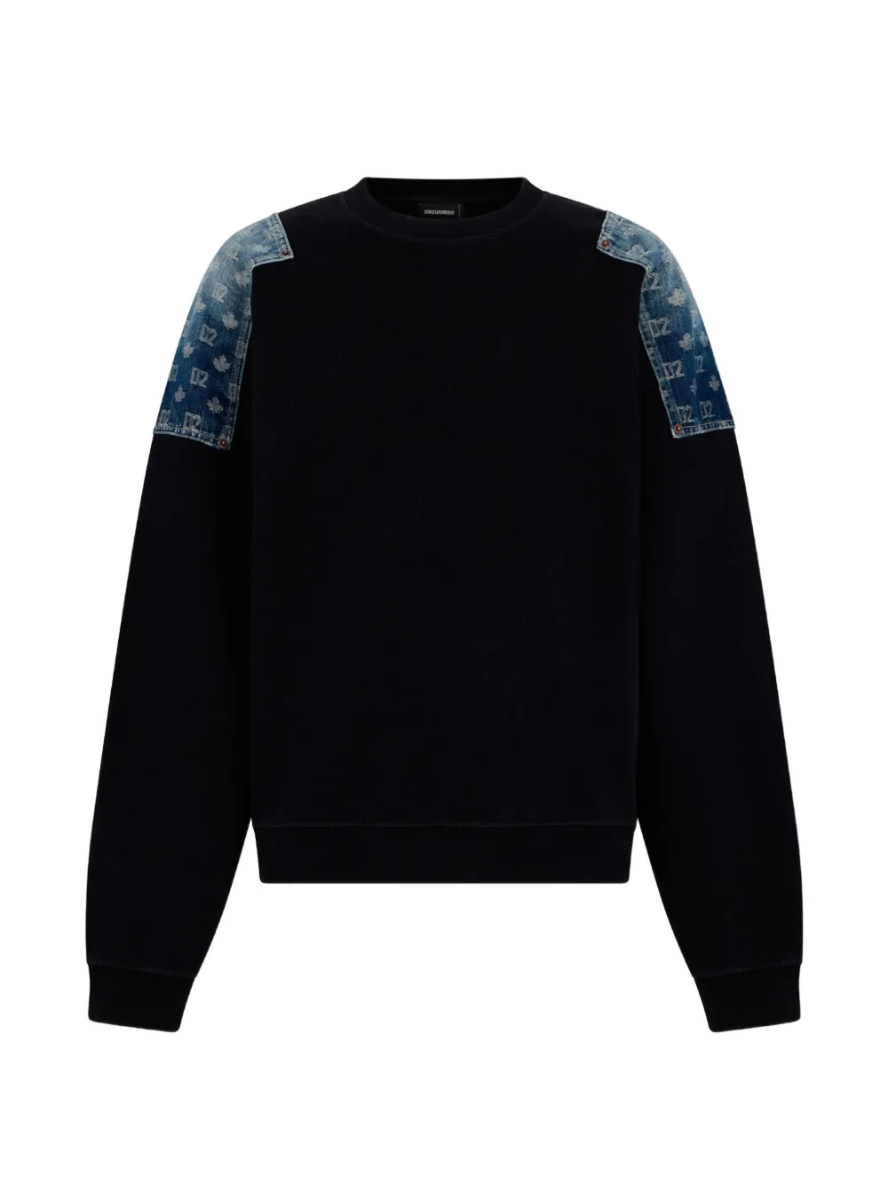 Dsquared2 D2 Monogram Cool Fit Crewneck Sweatshirt In Black