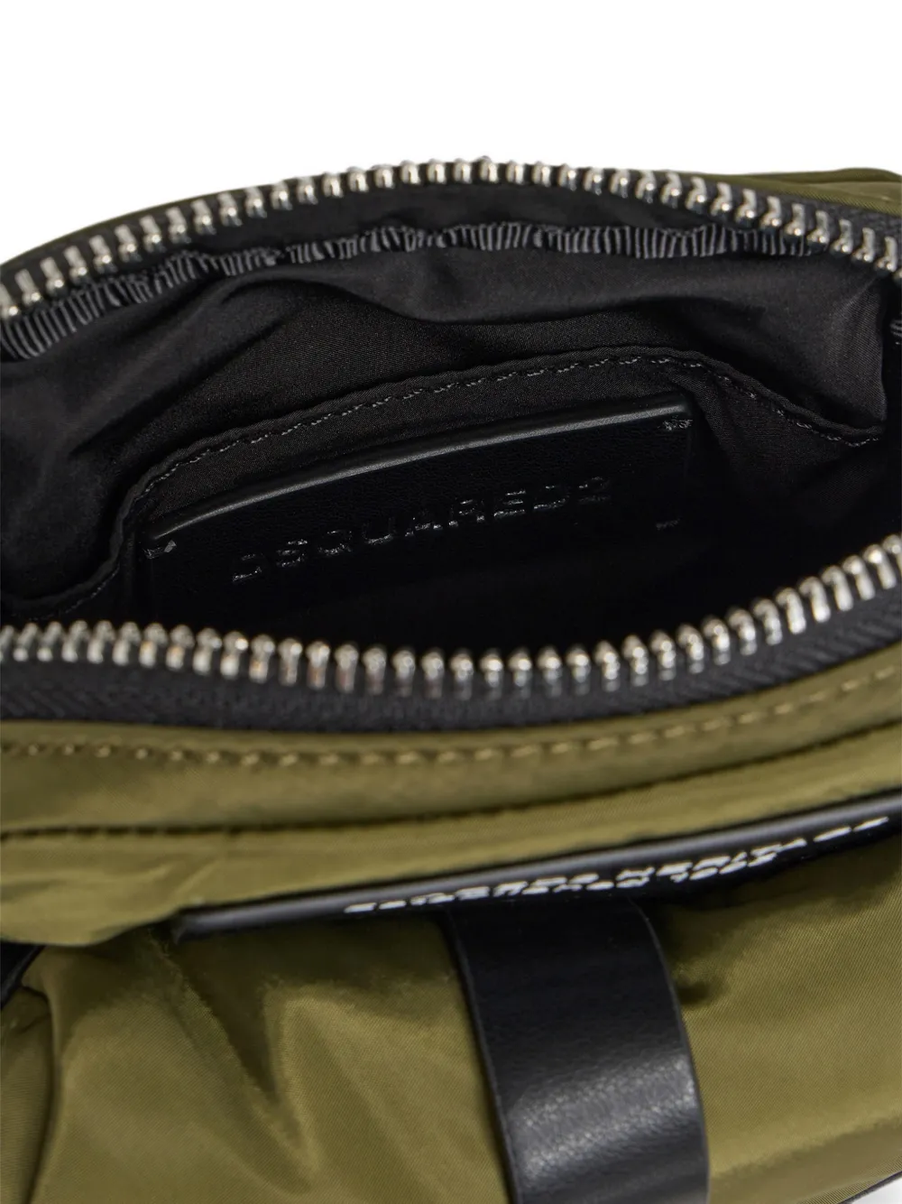 DSQUARED2 Heritage leren crossbodytas Groen
