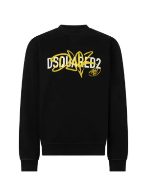 Balmain logo-embroidered Cotton Sweatshirt | Preto | FARFETCH BR