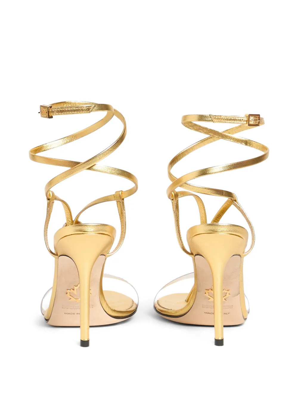 DSQUARED2 Sandalen met hak Goud