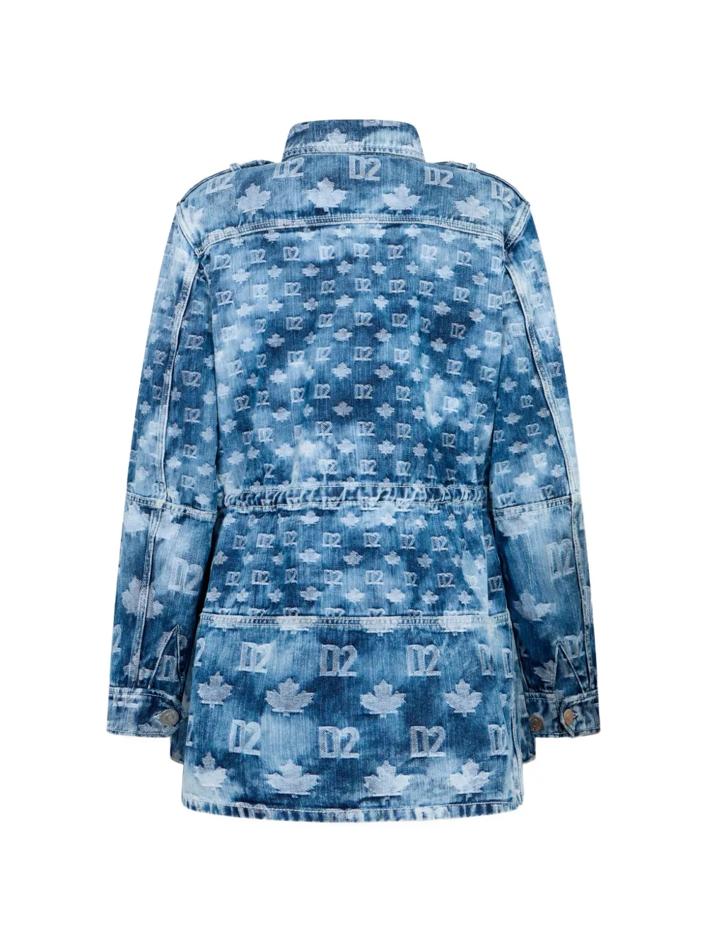 DSQUARED2 Denim jack met D2-monogram Blauw
