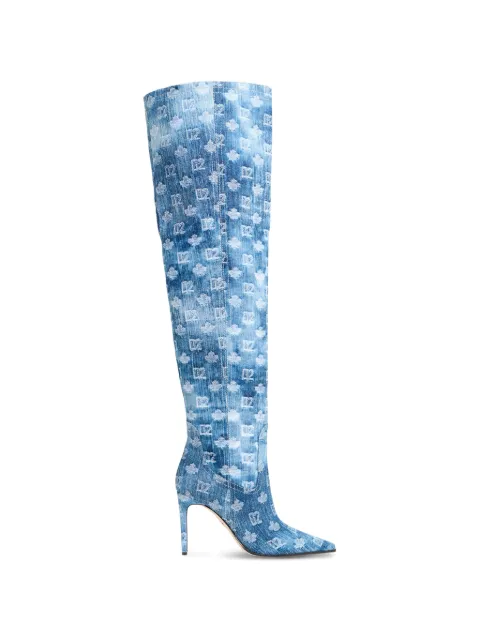 DSQUARED2 D2 monogram heeled boots