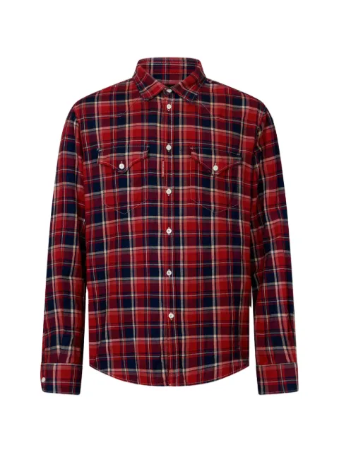 DSQUARED2 chemise classique à carreaux Western Canadian