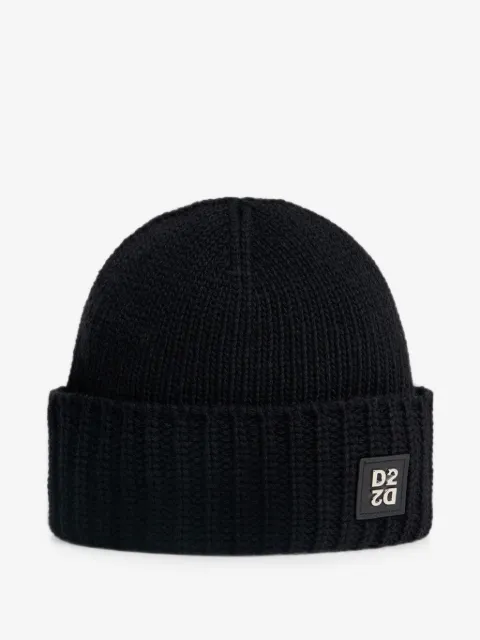 DSQUARED2 D2 Upside Down knit beanie