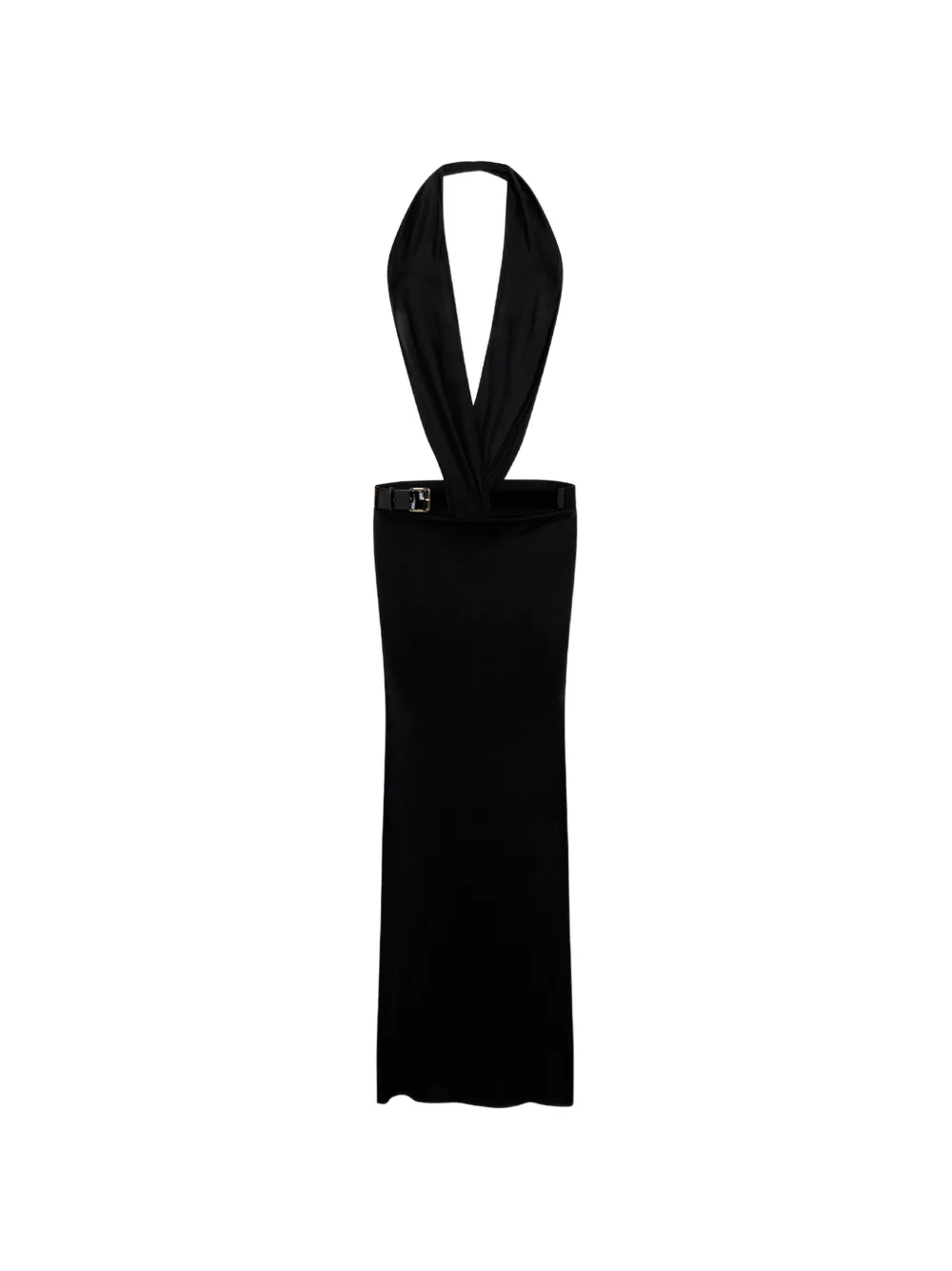 DSQUARED2 Jersey viscose maxi-jurk Zwart