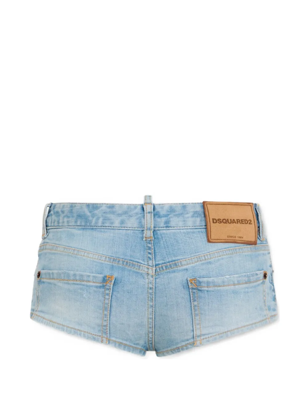 DSQUARED2 Super gebleekte denim shorts Blauw
