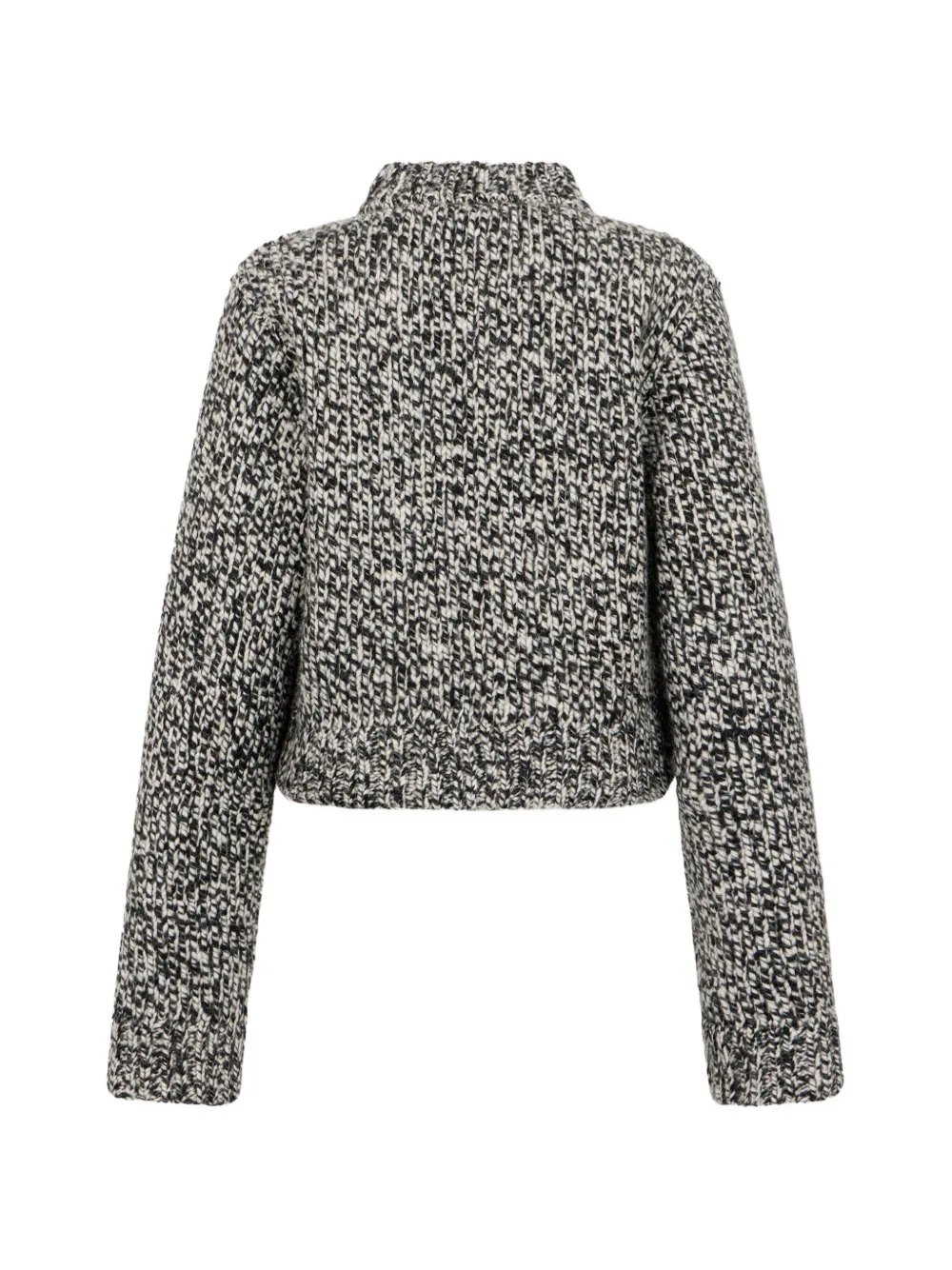 DSQUARED2 Omkeerbaar mouliné gebreid vest met rits Zwart