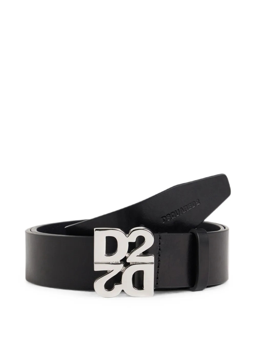 DSQUARED2 D2 Upside Down riem Zwart