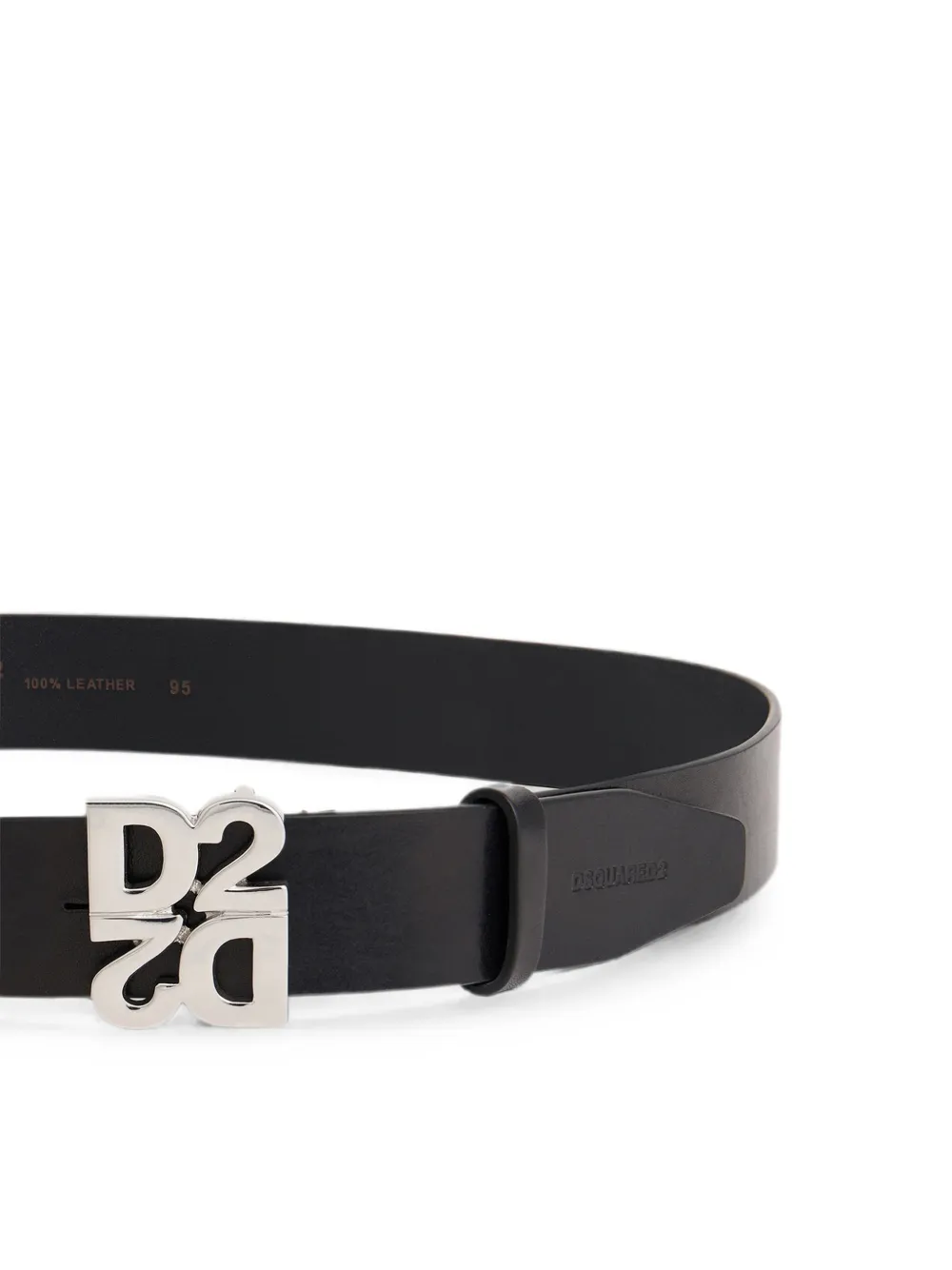 DSQUARED2 D2 Upside Down riem Zwart